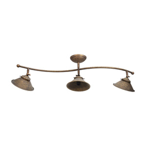 Country Ceiling Light In Antique Premium Brass by Ghidini 1849