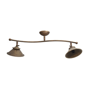 Country Ceiling Light Old Brass Style Adjustable by Ghidini 1849