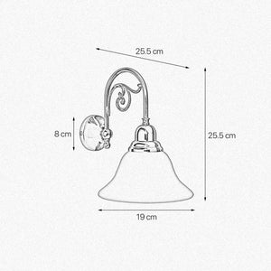 Decorative Wall Lamp Polished Brass Made in Italy by Ghidini 1849