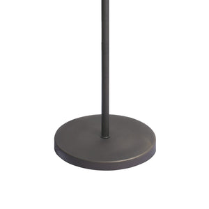 Floor Lamp With Round Glass Globe Dark Bronze by Ghidini 1849