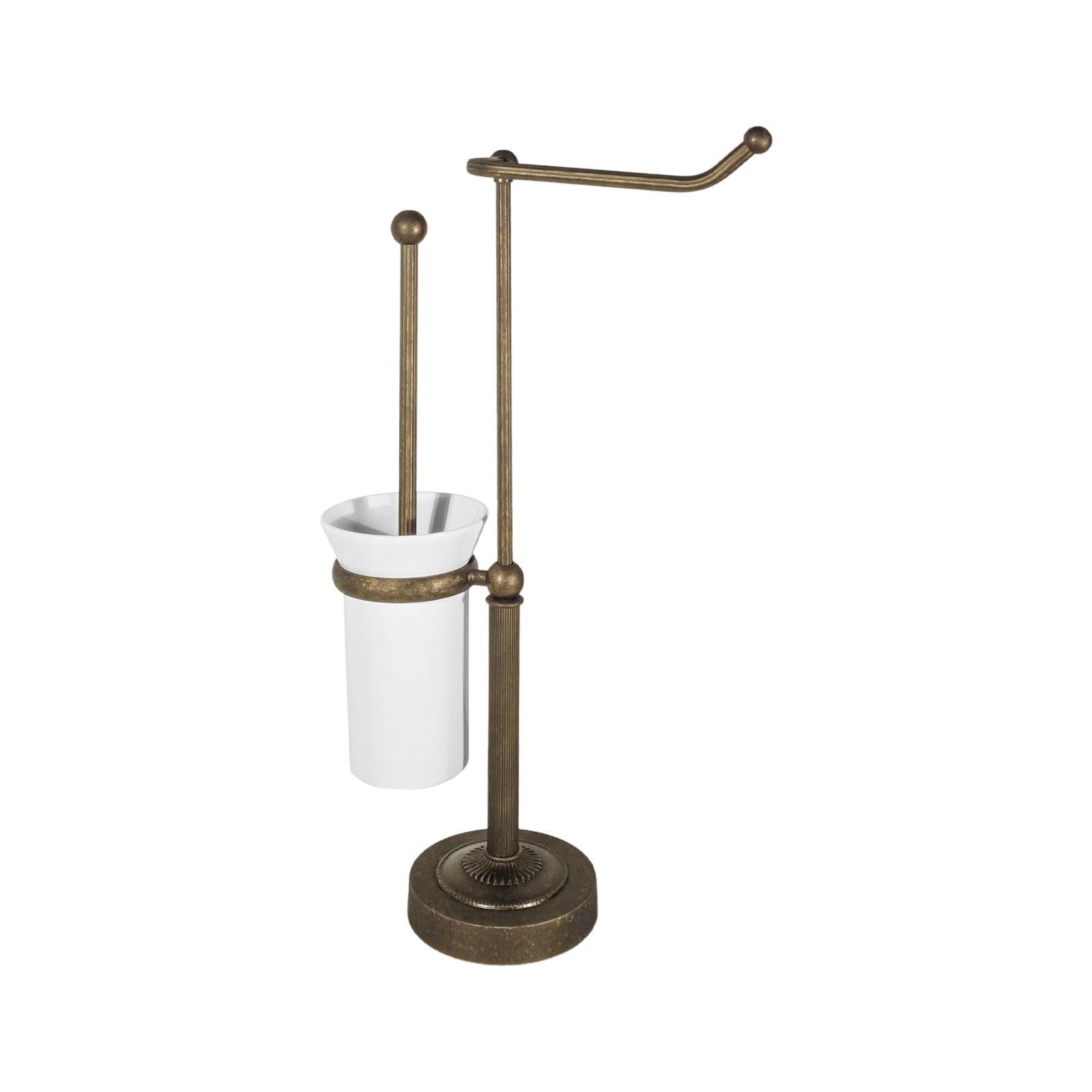 Freestanding Toilet Brush And Paper Holder Country by Ghidini 1849