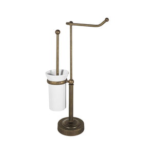 Freestanding Toilet Brush And Paper Holder Country by Ghidini 1849
