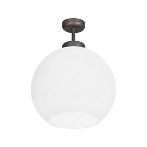 Glass Sphere Ceiling Light Dark Bronze White Globe by Ghidini 1849