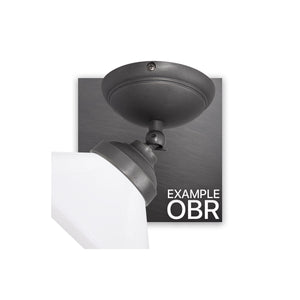 Globe Bedside Lamp Bronze Brass White Satin Glass by Ghidini 1849