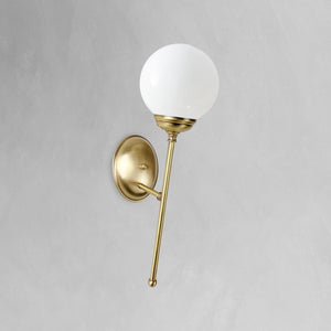 Harmony Globe Sconce Real Brass Classic Premium by Ghidini 1849