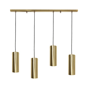 Luxury Brass Tube Pendant Light Adjustable Venere by Ghidini 1849