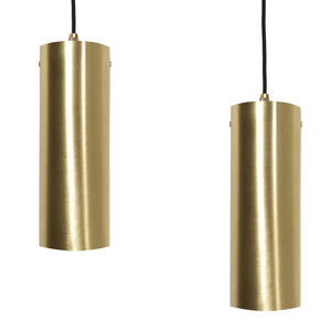 Luxury Brass Tube Pendant Light Adjustable Venere by Ghidini 1849