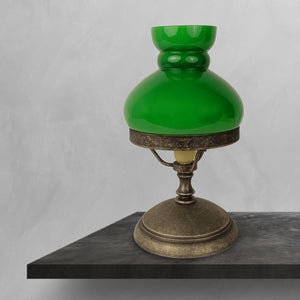 Marine Table Lamp Antique Brass And Glass Small by Ghidini 1849