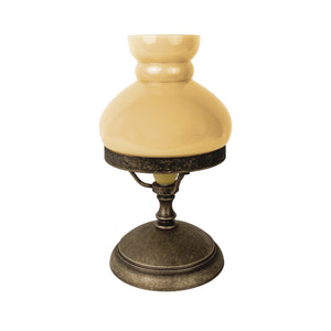 Marine Table Lamp Antique Brass And Glass Small by Ghidini 1849