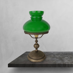 Marine Table Lamp Old Brass Glass Country Style by Ghidini 1849