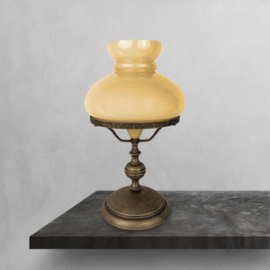 Marine Table Lamp Old Brass Glass Country Style by Ghidini 1849