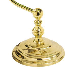 Mini Bankers Lamp Vintage Real Brass Green Glass by Ghidini 1849