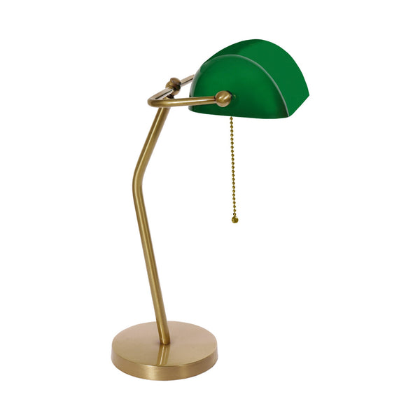 t4option0_0 | Modern Bankers Lamp Premium Italian Satin Brass Ghidini 1849