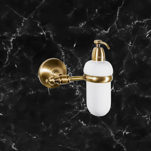 Old Fashioned Soap Dispenser For Wall Brass Olimpo by Ghidini 1849