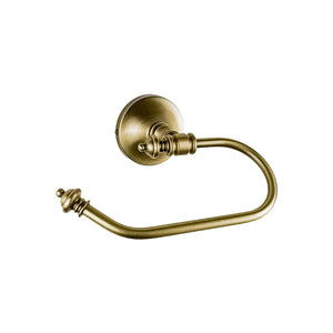 Old Fashioned Toilet Roll Holder Real Brass Olimpo by Ghidini 1849