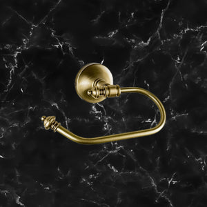 Old Fashioned Toilet Roll Holder Real Brass Olimpo by Ghidini 1849