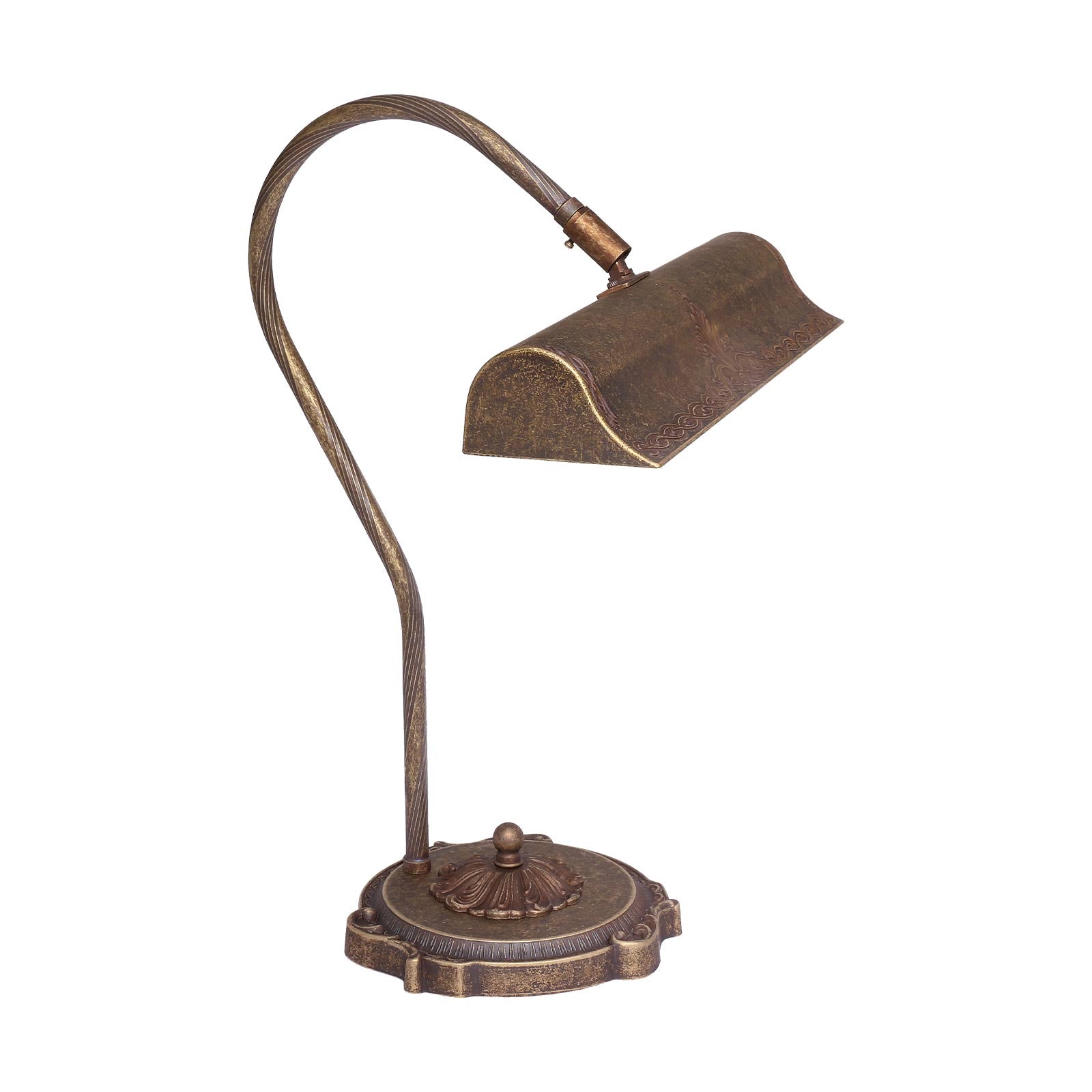 Vintage Swing Arm Floor Lamp Premium Italian Brass