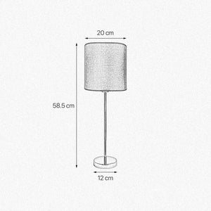 Polished Brass Table Lamp Blue Lampshade Sofis by Ghidini 1849