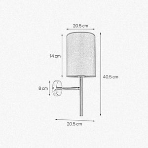 Polished Brass Wall Sconce Blue Lampshade Sofis by Ghidini 1849