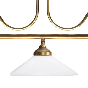 Pool Chandelier Premium Brass With 3 Cone Glasses by Ghidini 1849