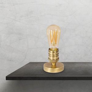 Retro Bedside Table Lamp Brass Vintage Vesta by Ghidini 1849