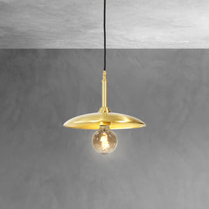 Retro Pendant Light Brass Medium Elio by Ghidini 1849