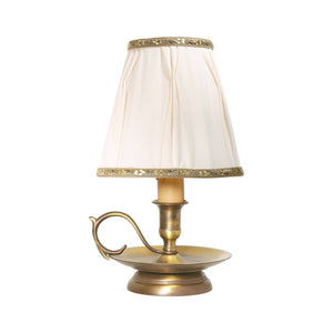 Small Bedside Lamp Abat Jour With Candle Style Base by Ghidini 1849