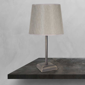 Small Bedside Lamp Brass Vintage Lampshade Aves by Ghidini 1849