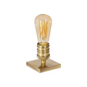 Small Table Lamp Bedroom Solid Brass Vesta by Ghidini 1849