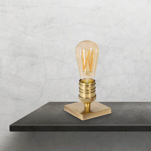 Small Table Lamp Bedroom Solid Brass Vesta by Ghidini 1849