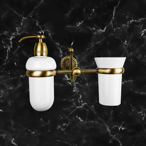 Soap Dispenser And Toothbrush Holder Royal Dafne by Ghidini 1849