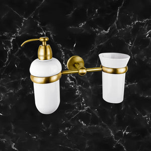 Soap Dispenser And Toothbrush Holder Vintage Adele by Ghidini 1849