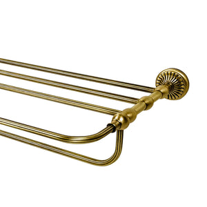 Solid Brass Towel Rack With Royal Style Dafne by Ghidini 1849