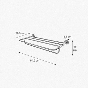 Solid Brass Towel Rack With Royal Style Dafne by Ghidini 1849