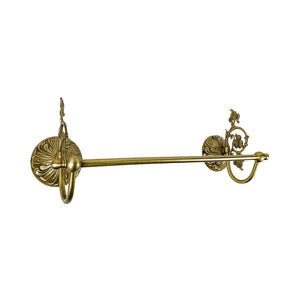 Solid Brass Towel Rail Art Nouveau Premium Style by Ghidini 1849