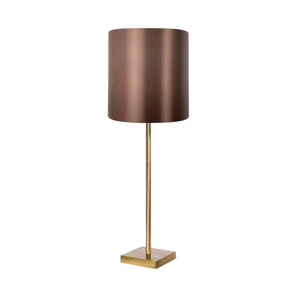 t4option0_0 | Straight Table Lamp Brass Bronze Lampshade Aurora Ghidini 1849
