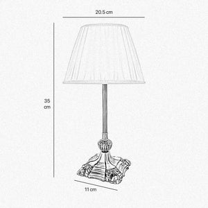 Table Lamp Art Nouveau Real Brass Premium Design by Ghidini 1849