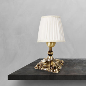 Table Lamp Art Nouveau Real Brass Premium Design by Ghidini 1849