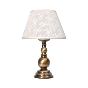Table Lamp Design Classic White Shade Fiammingo by Ghidini 1849
