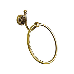 Traditional Towel Ring In Solid Royal Brass Dafne by Ghidini 1849