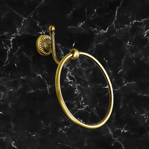 Traditional Towel Ring In Solid Royal Brass Dafne by Ghidini 1849