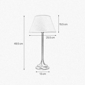 Brass table lamp with an ivory striped fabric shade, Made in Italy, timeless design by Ghidini 1849