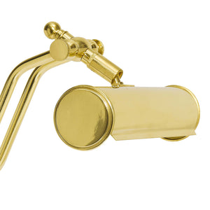 Vintage Brass Bankers Lamp Glossy And Adjustable by Ghidini 1849