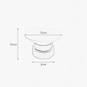 Vintage Brass Soap Dish Premium Glossy Ceramic by Ghidini 1849