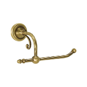 Vintage Brass Toilet Paper Holder Solid Impero by Ghidini 1849