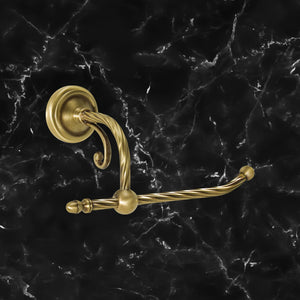 Vintage Brass Toilet Paper Holder Solid Impero by Ghidini 1849