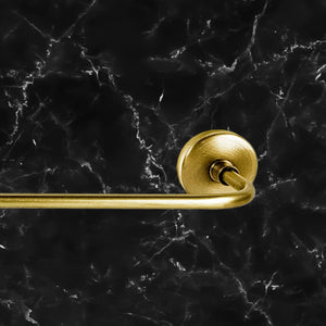 Vintage Brass Towel Bar Smooth Premium Style Adele by Ghidini 1849