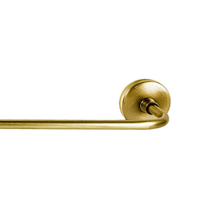 Vintage Brass Towel Bar Smooth Premium Style Adele by Ghidini 1849