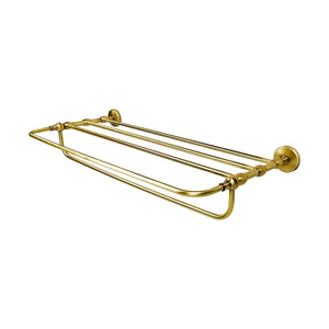 Vintage Brass Towel Rack Italian Design Adele by Ghidini 1849