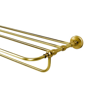 Vintage Brass Towel Rack Italian Design Adele by Ghidini 1849